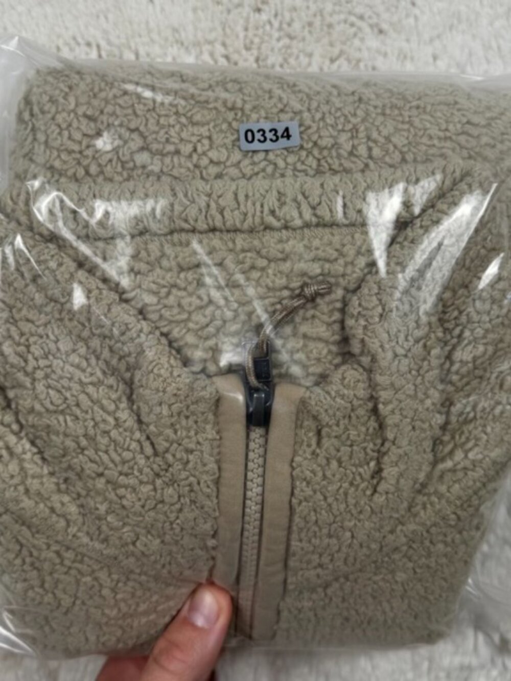 Patagonia Los Gatos Womens Size Small 1/4 Zip Fleece Jacket Beige Fluffy 25236 - Picture 9 of 9
